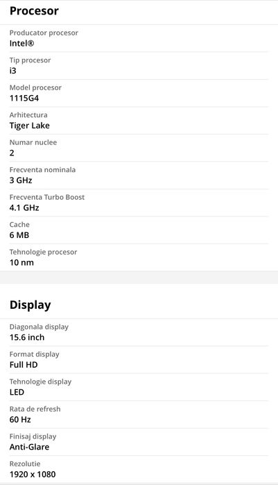 Laptop Asus 15.6”
