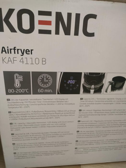KOENIC Фритюрник с горещ въздух