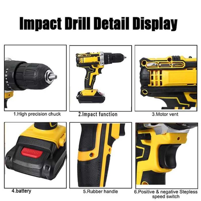 Винтоверт Gisam Battery Impact Screwdriver 21V