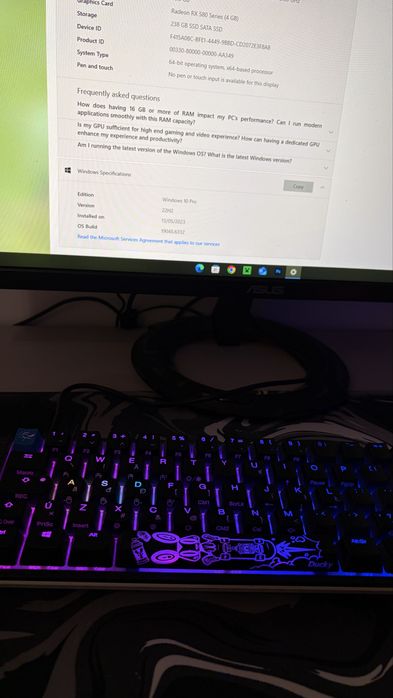 Setup Gaming Complet Pc Gaming Casti Tastatura Microfon Monitor 165hz