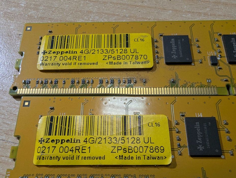 Memorii 4GB DDR4 2133 Zeppelin 4g/2133/128,  Crucial 4G4DFS8213 C8FBD2