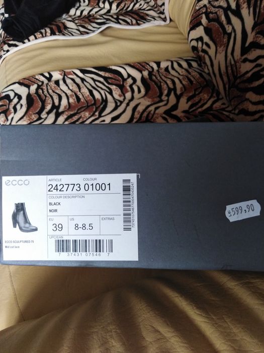 Botine Ecco  Sculptured 75 piele