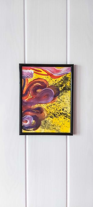 Tablou pictat acril pe panza