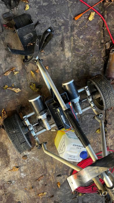 carucior electric golf cu actionare electrica de la maner