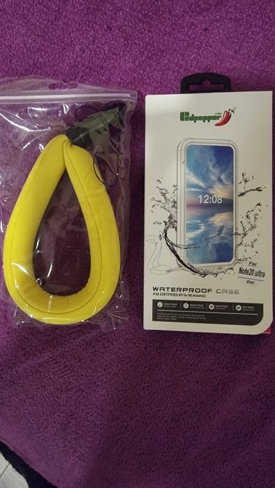 IP68 Waterproof кейс Samsung Note 20 + каишка