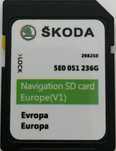 2024год. SKODA MIB1 Amundsen SD Card GEN1 Europe Навигация Сд Карта
