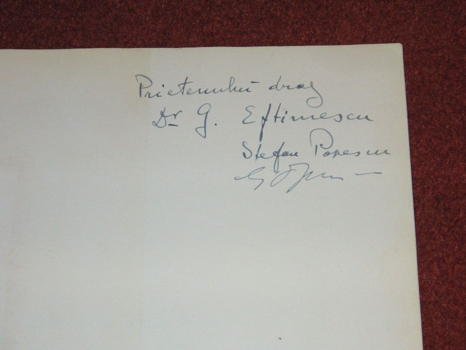 STEFAN POPESCU, ALBUM 1943 - dedicatie, autograf