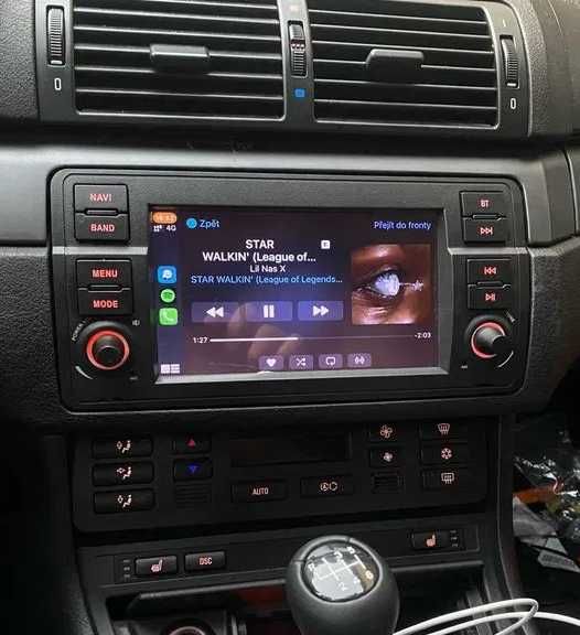 Navigatie 4GB RAM GPS Android 15 Carplay Android Auto Qled DSP BMW E46