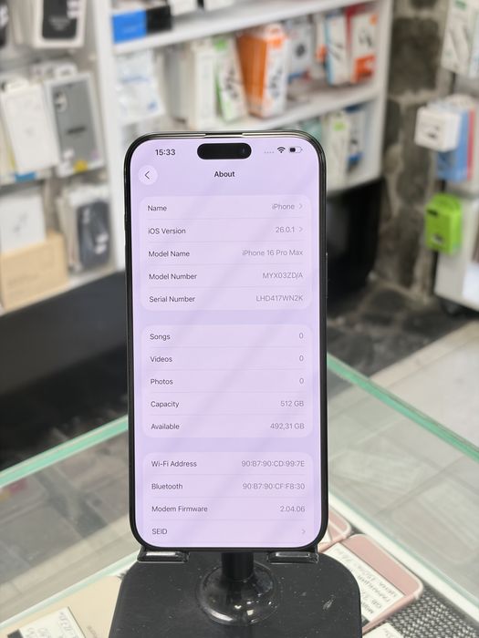 Apple iPhone 16 Pro Max 512GB Black Titanium