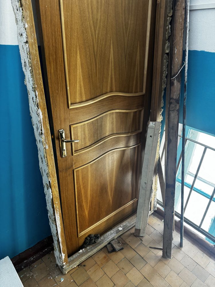 Дверь металическая и деревянная