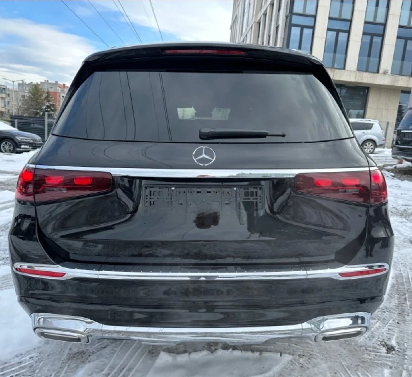X167 Maybach задна броня GLS Mercedes накрайници дифузьор