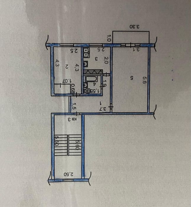 2-х ком квартира