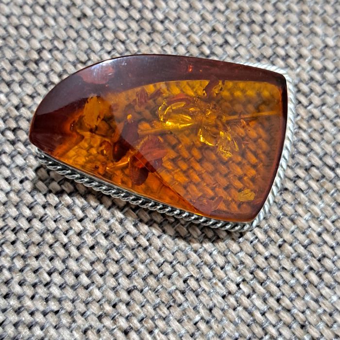 Brosa argint 925 chilimbar