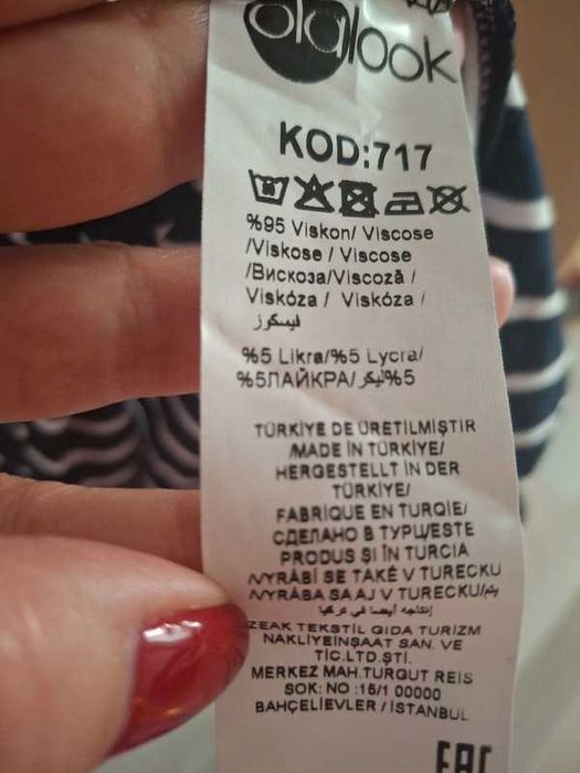 Rochie lunga noua din vascoza, in dungi marimea 38(s/m)