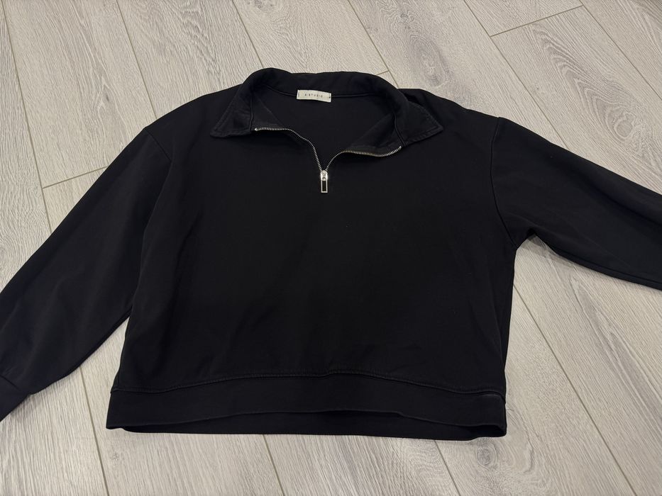 Черная кофта полузамок