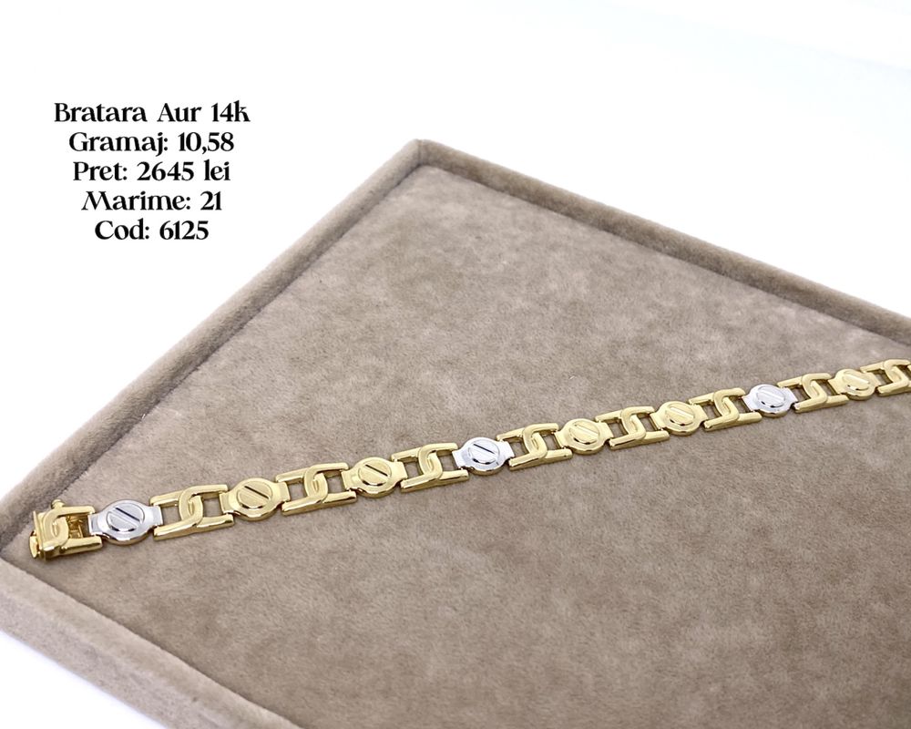 (6125) Bratara Aur 14k 10,58g FB Bijoux Euro Gold 280 lei gr