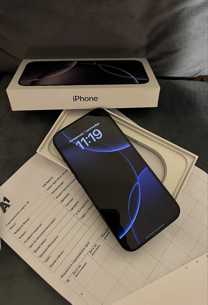 Iphone 16 PRO MAX 256GB 100%Батерия Като Нов