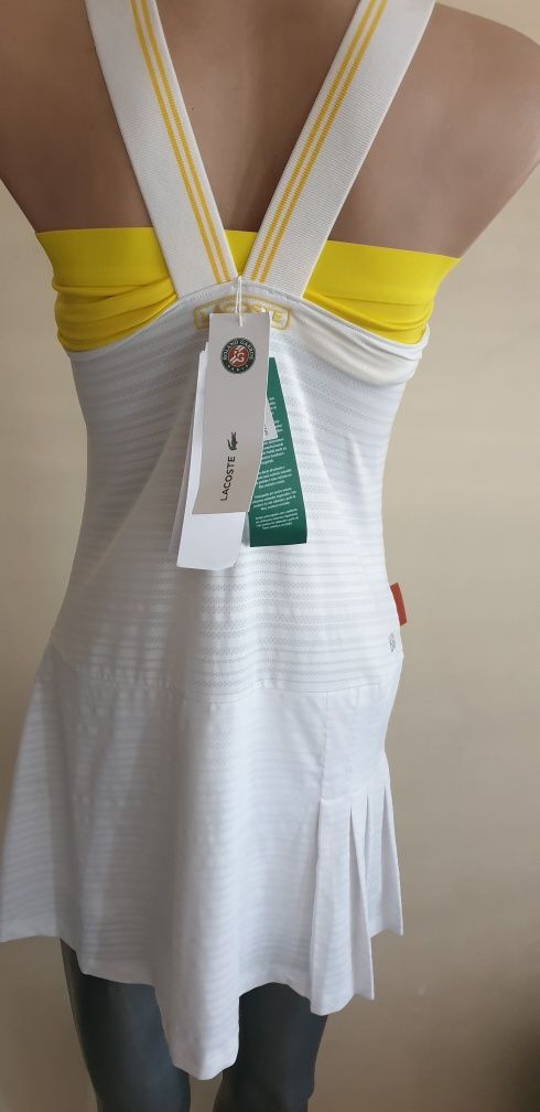 Lacoste X Roland Garros Dress 40 / M НОВО ОРИГИНАЛ Дамска Спортна Рокл