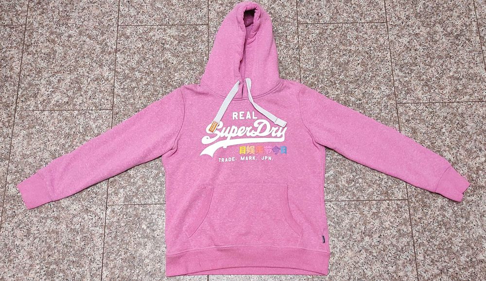 Hanorac SUPER DRY, dama, roz, marime 42, in stare buna