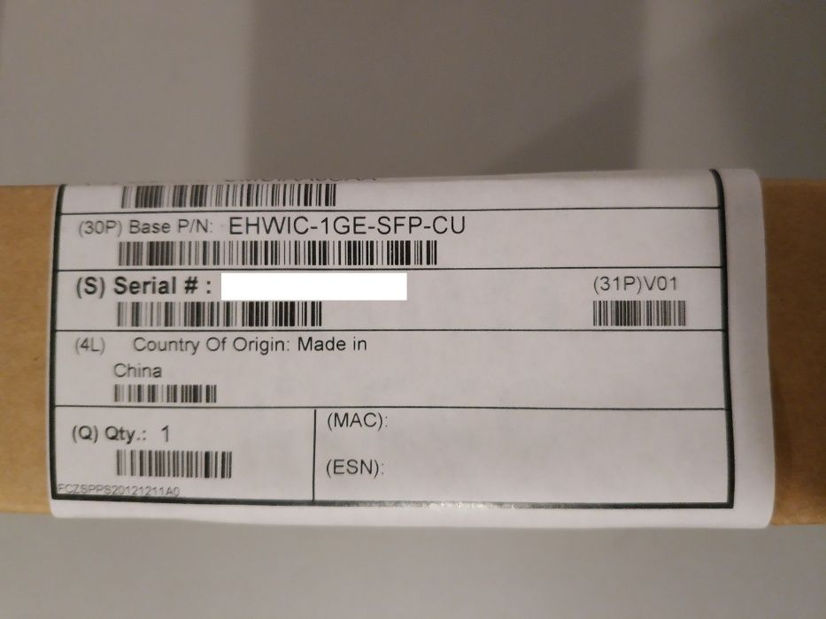 Продам Cisco EHWIC-1GE-SFP-CU=