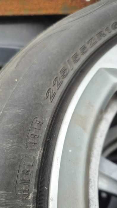 Алуминиеви джанти Ауди A4 A6 Audi 5 112 16 летни гуми Нексен DOT 4919