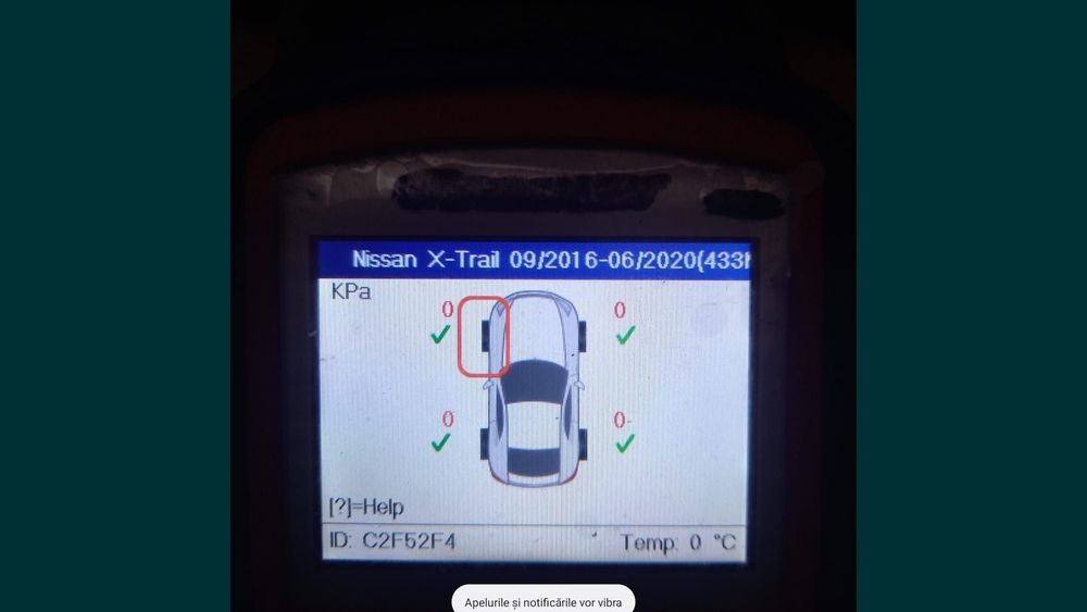 senzori presiune aer roti Nissan Qashqai j10, j11, X-trail,  juke