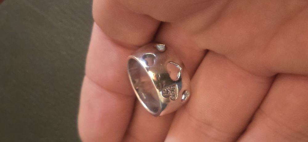 Inel argint Molecole diamante naturale