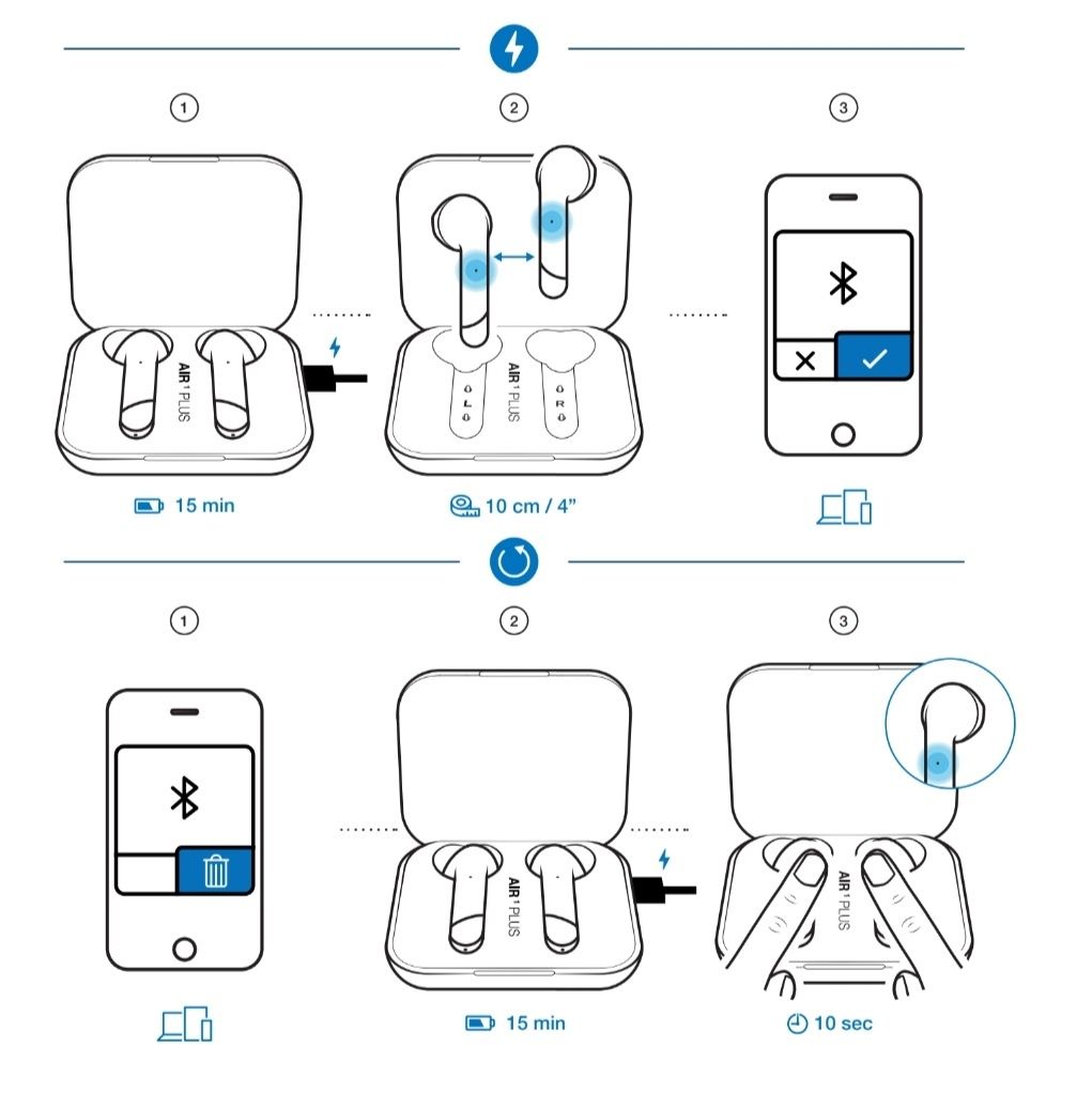 Уникални блутут слушалки на топ цена Happy Plugs Air 1