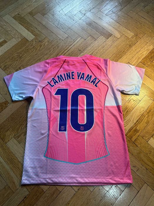 Tricou Barcelona Away Roz Lamine Yamal #10 M – Nou cu etichetă