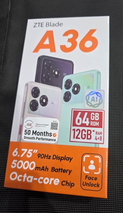 Продам новый смартфон ZTE Blade A36