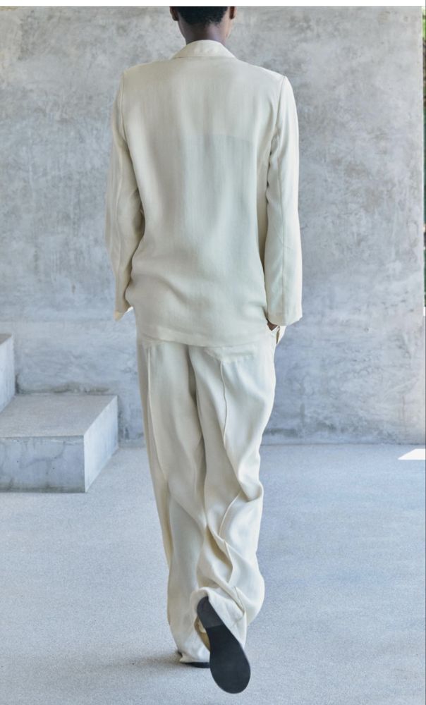 Compleu nou  Zara, sacou-pantaloni, de vara , lyocell, XS