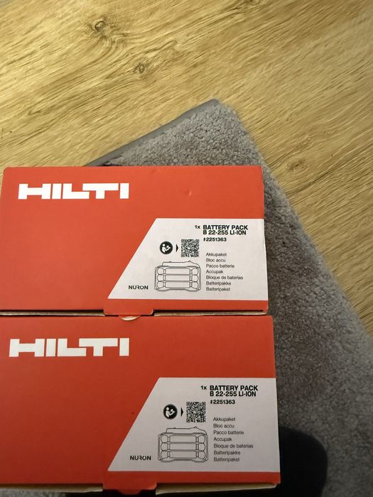 Нови Hilti Nuron 2 x B22-255-12ah + C8. 230v07.25г