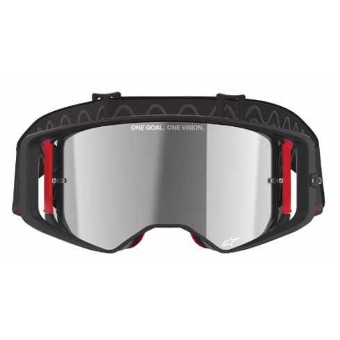 Мотокрос очила alpinestars SUPERTECH CORP BLACK/RED miror silver