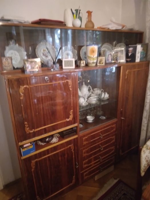 Mobilă sufragerie Delia completă,dulap,pat extensibil,masă 4 scaune...