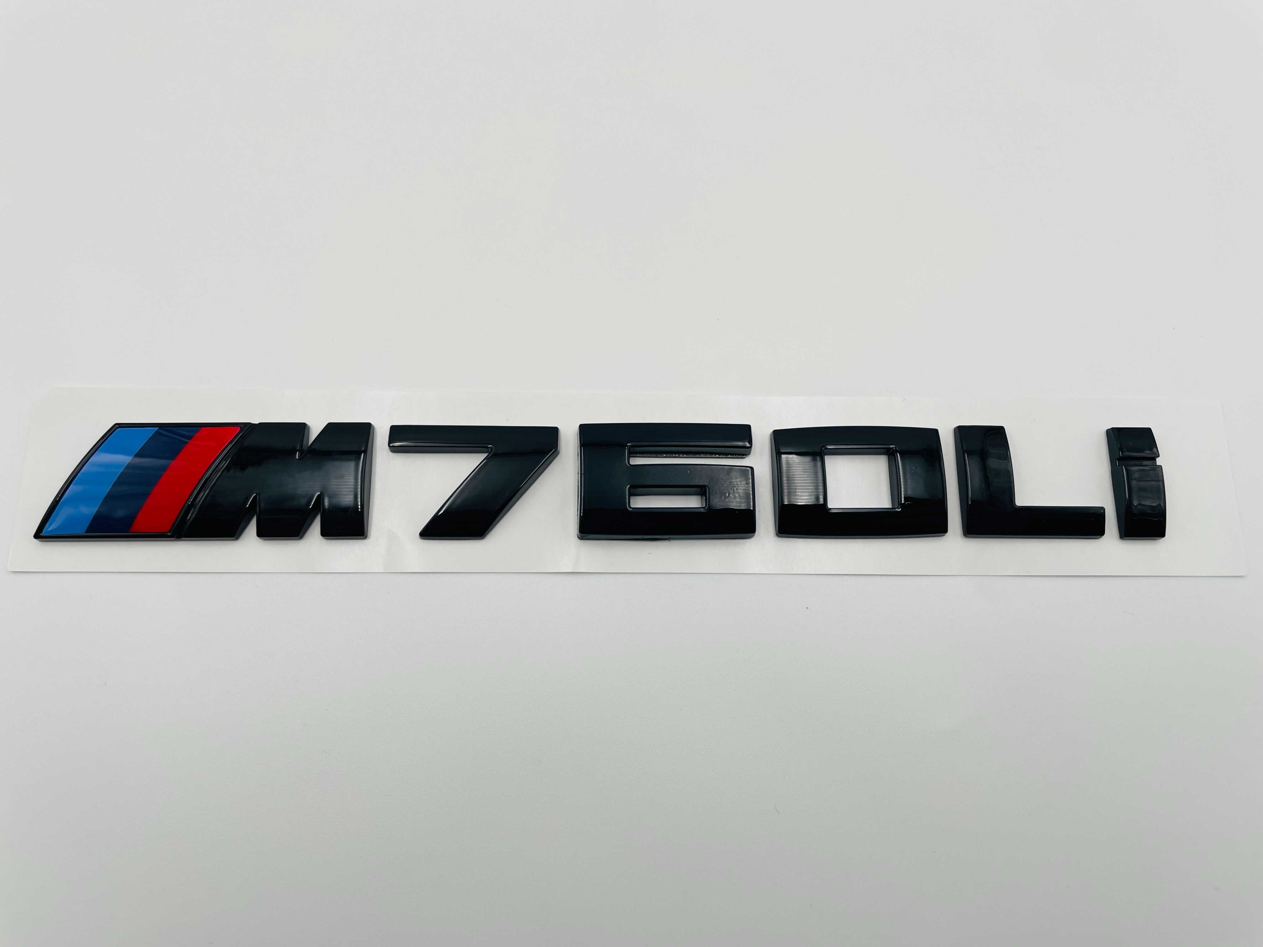 Emblema compatibila BMW M760Li negru