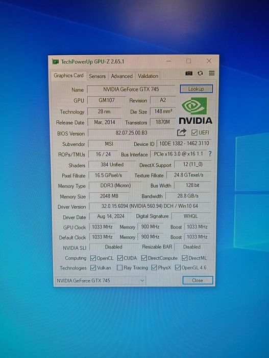 Компьютер I5-3470  GTX745  16GB DDR3