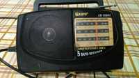 Транзисторный радиоприёмник марки CKIPO KB-308AS AM/FM/TV/SW1.SW2