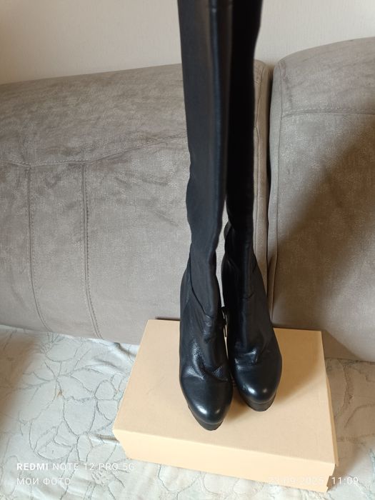 Ботфорты , сапоги - чулки женские на каблуке и платформе