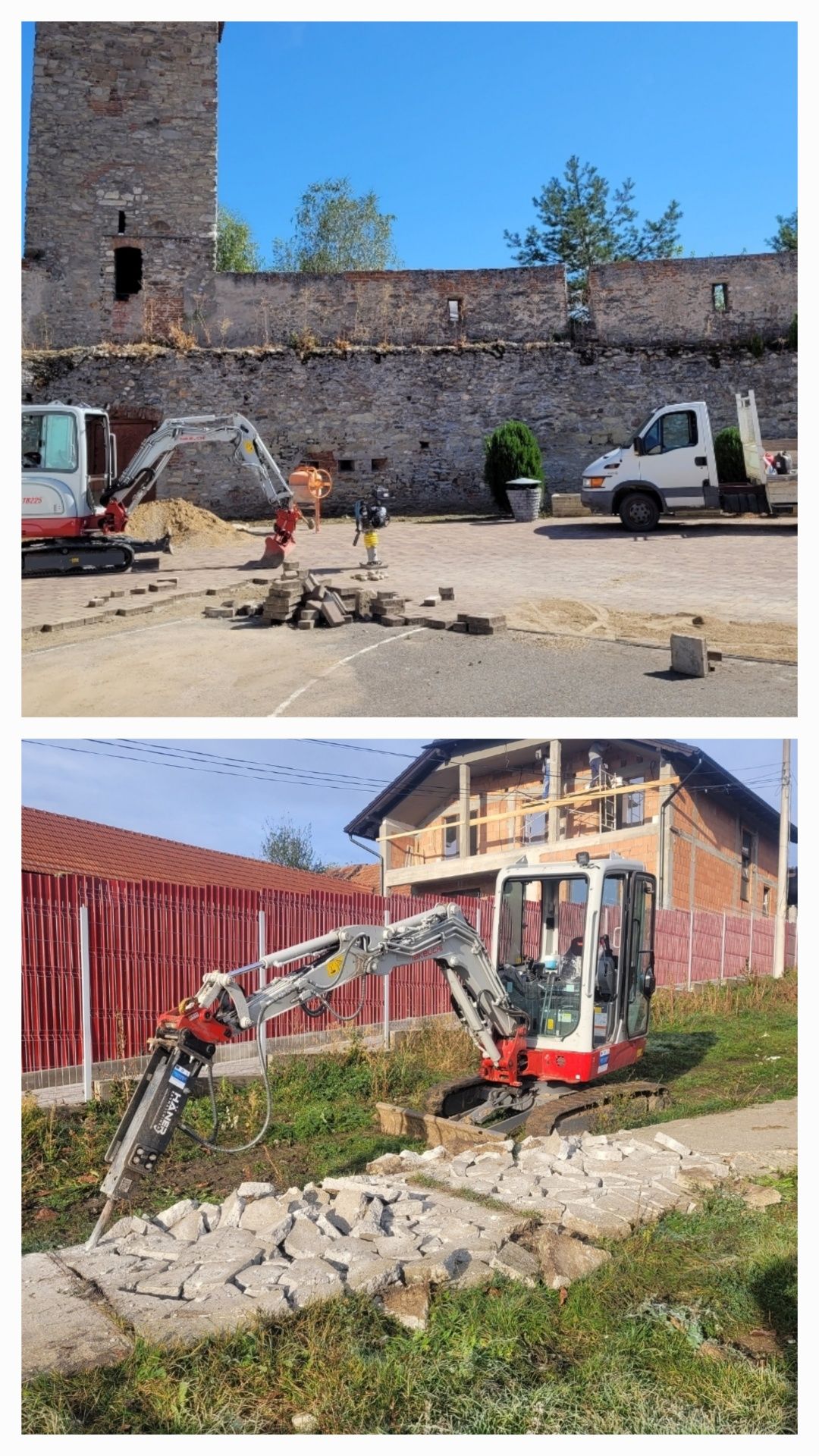 Servicii profesionale de excavații și pregătire teren/excavator/buldo