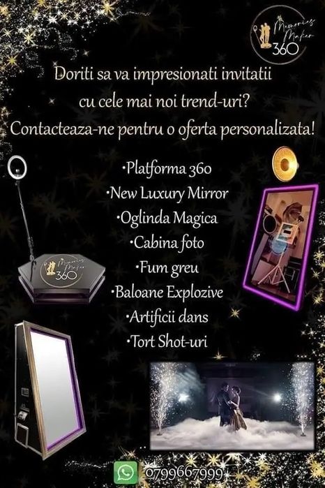 SELFIE 360/Oglinda magica/Tort shoturi/Fum greu
New Luxury Mirror 
Ogl