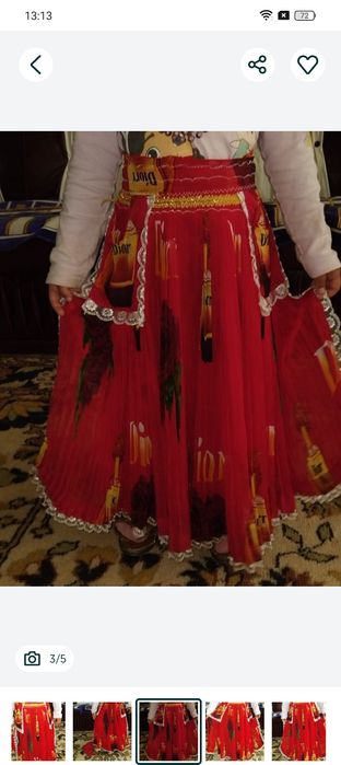 Vând fusta țiganeasca noua de copii