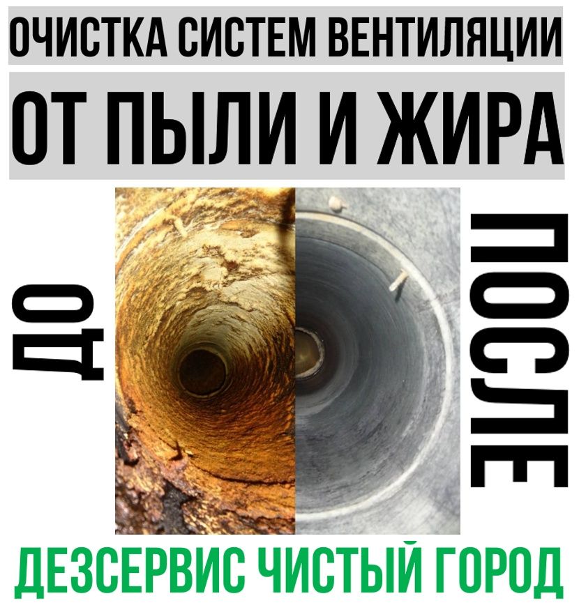Чистка систем вентиляции от ЖИРА и ПЫЛИ