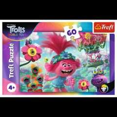 Puzzle copii 60 piese - Troli cantand de fericire ideal cadou