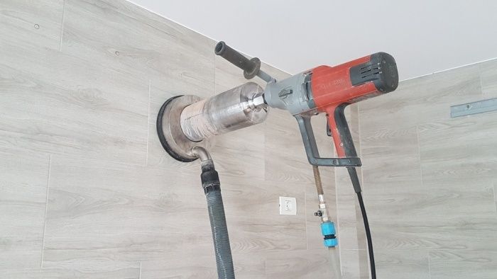 Gaură hotā, carotare, tăiere beton