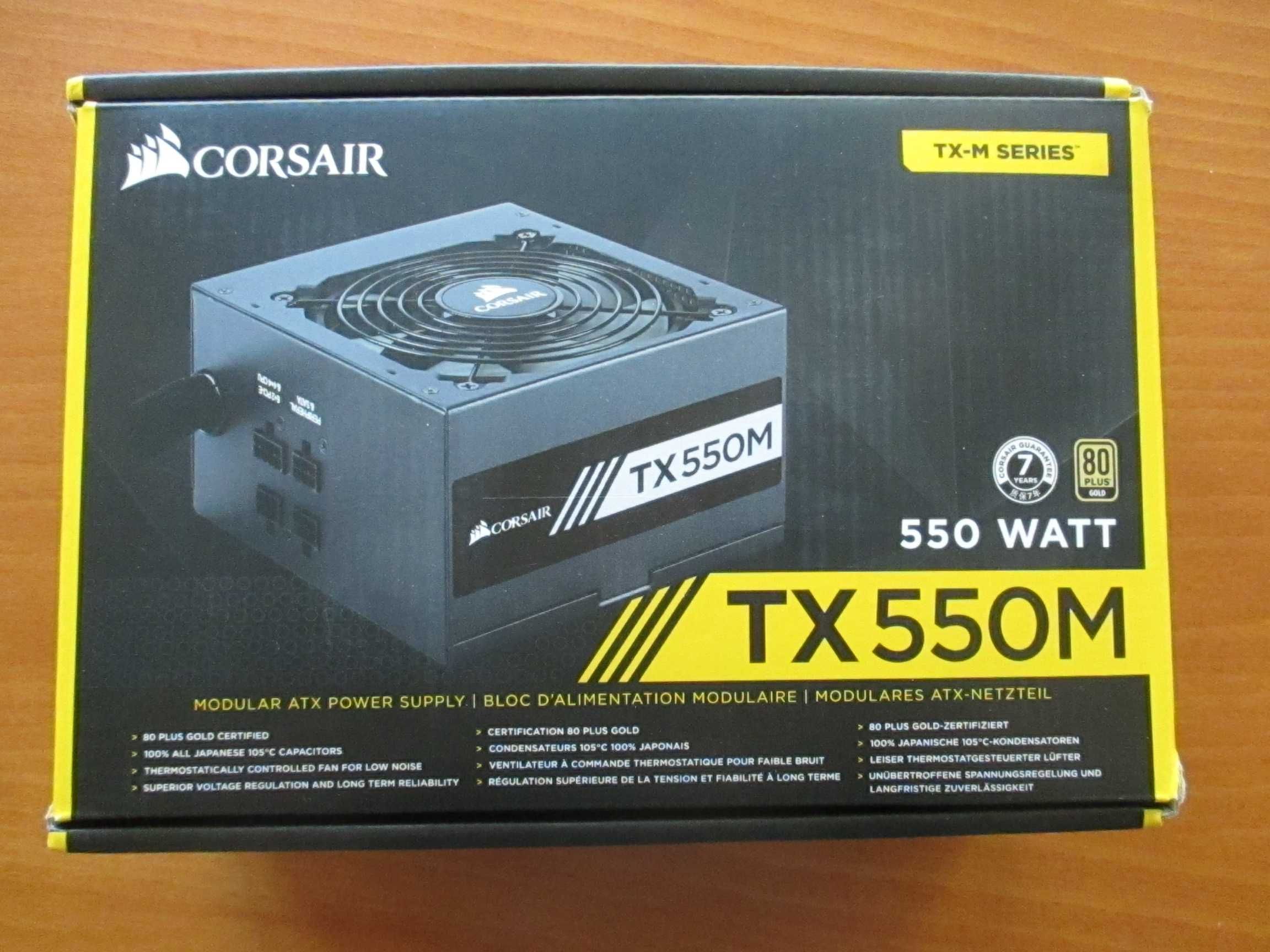 Мoдулно захранване Corsair TX550M 550W ATX 2.4, EPS12V 2.92