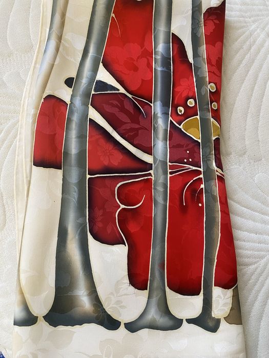 Дамски шал естествена коприна