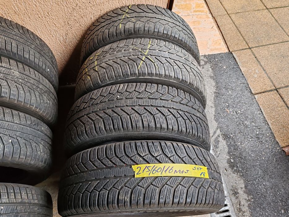 Vând cauciucuri 215/60/16 M+S set complet Semperit