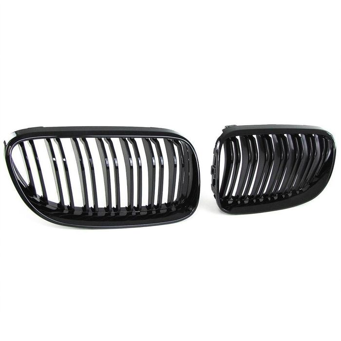 BMW E92 LCI Черни бъбреци – Double Slotted, Black Gloss