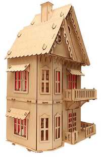 Отличный подарок! Игрушечный деревянный домик для девочек