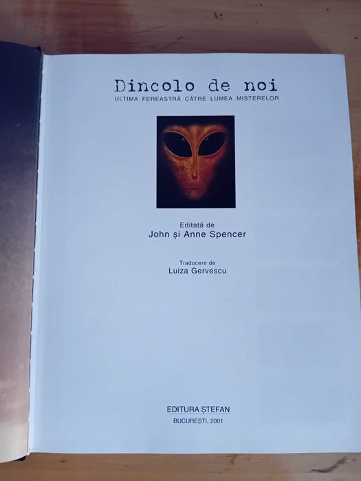 Vând cartea Dincolo De Noi-Ultima Fereastră Catre Lumea Misterelor